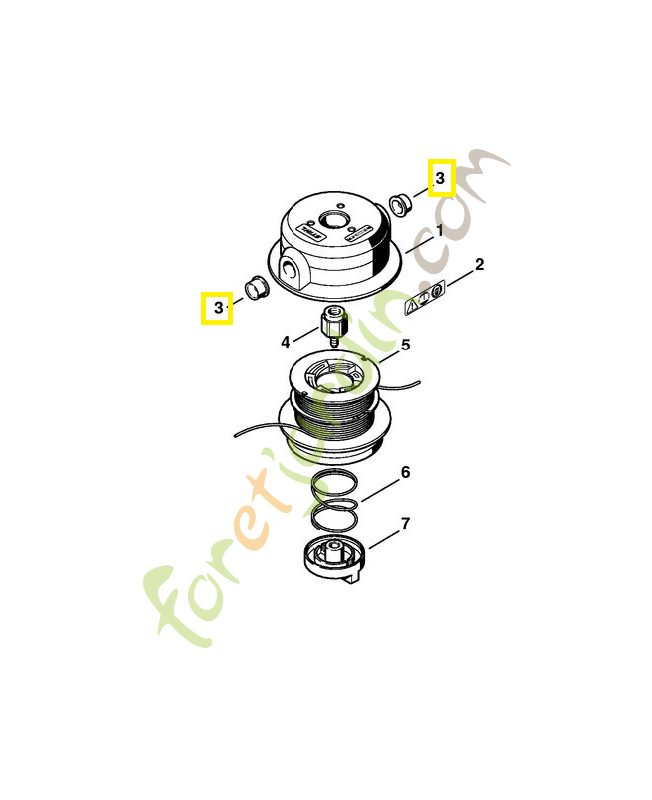 Douille 4002-713-8302. Pièce de rechange Sithl / Vicking