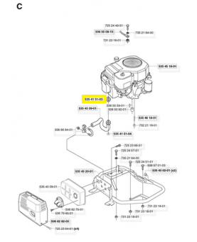 Joint 535415103. Pièce de rechange Husqvarna