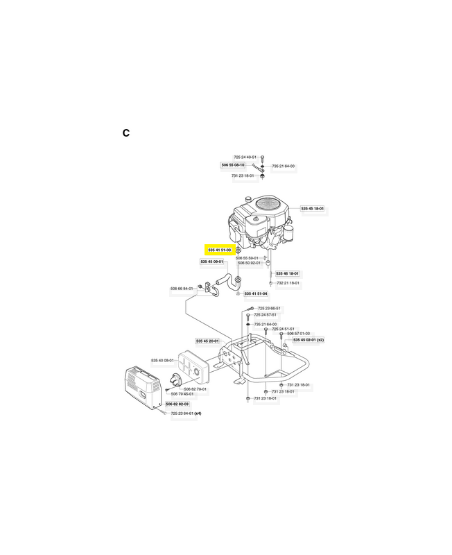 Joint 535415103. Pièce de rechange Husqvarna