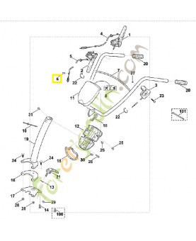 Pièce de serrage 6241-716-6500. Pièce de rechange Sithl / Vicking