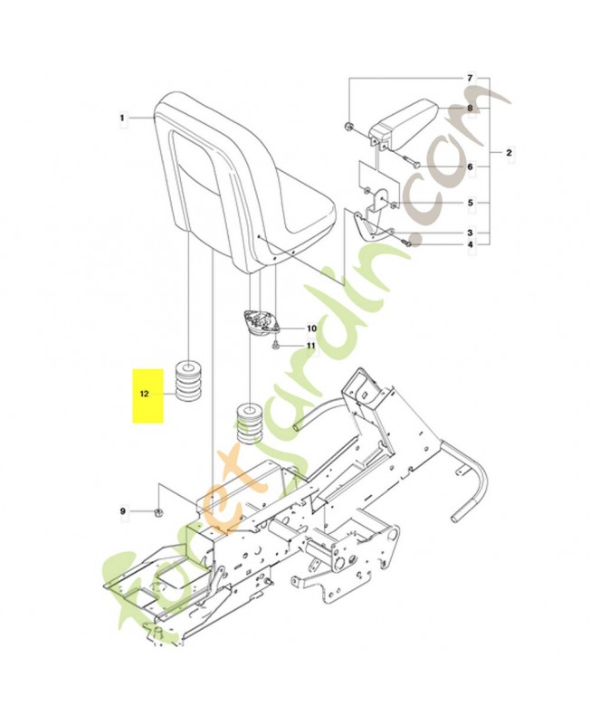 Amortisseur Husqvarna ref. 529292401