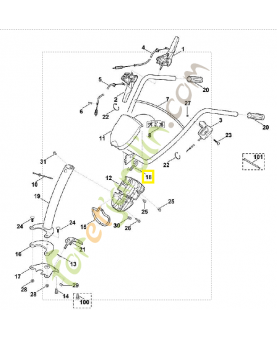 Ressort de tension 6242-716-4900. Pièce de rechange Sithl / Vicking