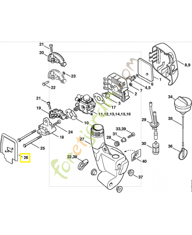 Joint 4140-129-0906. Pièce détachée Stihl / Vicking