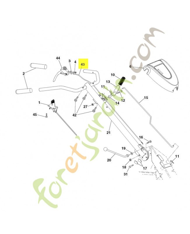 Cable 588167002 . Pièce détachée Husqvarna