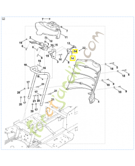 Écrou six pans m5 9212-260-0705. Pièce de rechange Sithl / Vicking