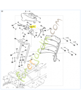 Vis à six pans m5x12 9008-318-0960. Pièce détachée Stihl / Vicking