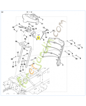 Vis m6x35 9008-319-1380. Pièce de rechange Sithl / Vicking