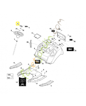 Capuchon 6170-760-2600. Pièce de rechange Sithl / Vicking