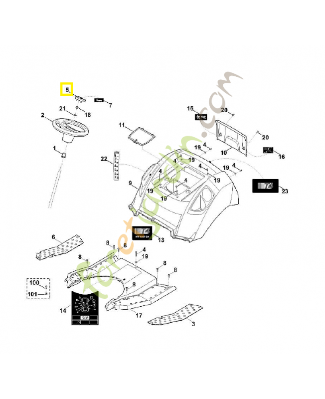Capuchon 6170-760-2600. Pièce de rechange Sithl / Vicking