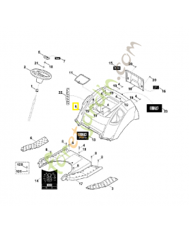 Recouvrement 6165-706-0700. Pièce de rechange Sithl / Vicking