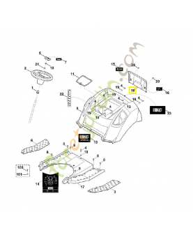 Recouvrement 6165-706-0720. Pièce de rechange Sithl / Vicking