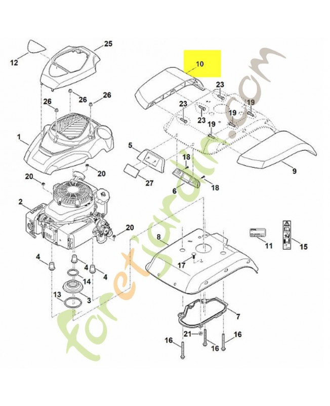 Renfort lateral droit