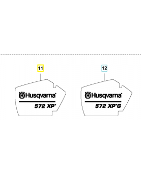 Autocollant 575396401. Pièce détachée Husqvarna