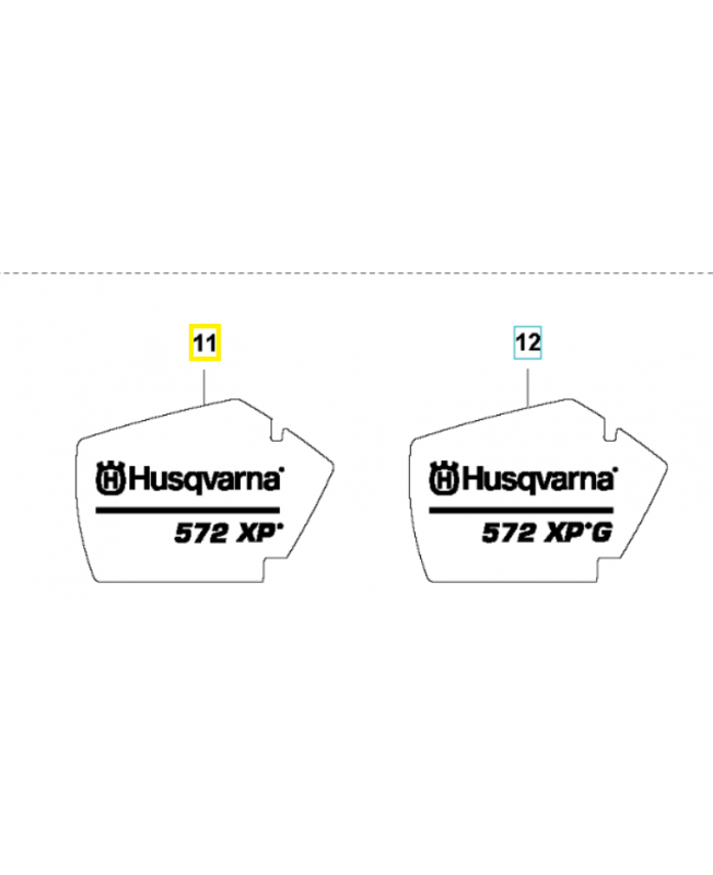 Autocollant 575396401. Pièce détachée Husqvarna