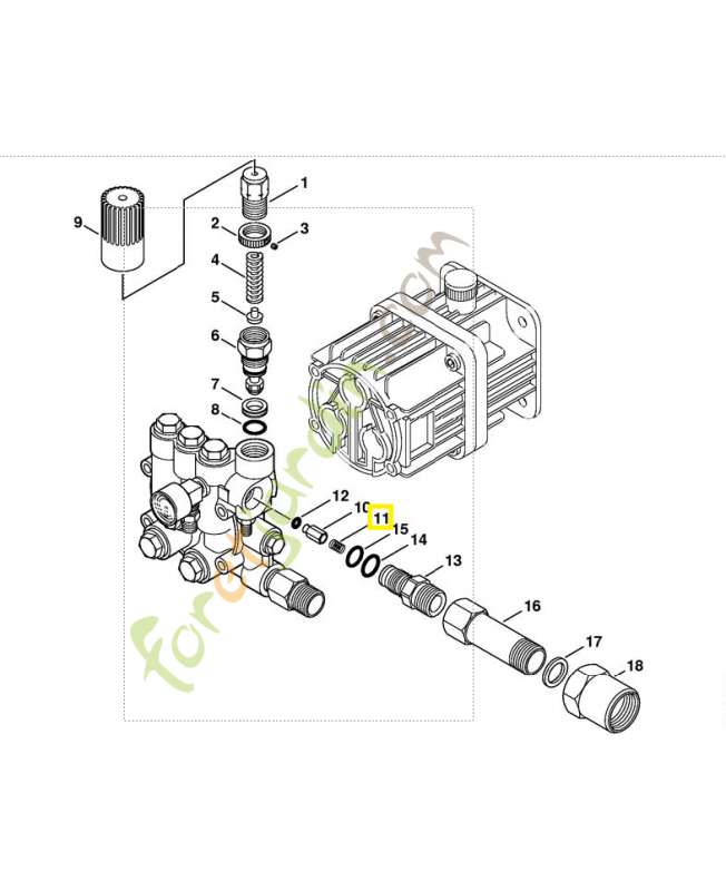 Ressort de pression 4772-518-0201. Pièce détachée Stihl / Vicking