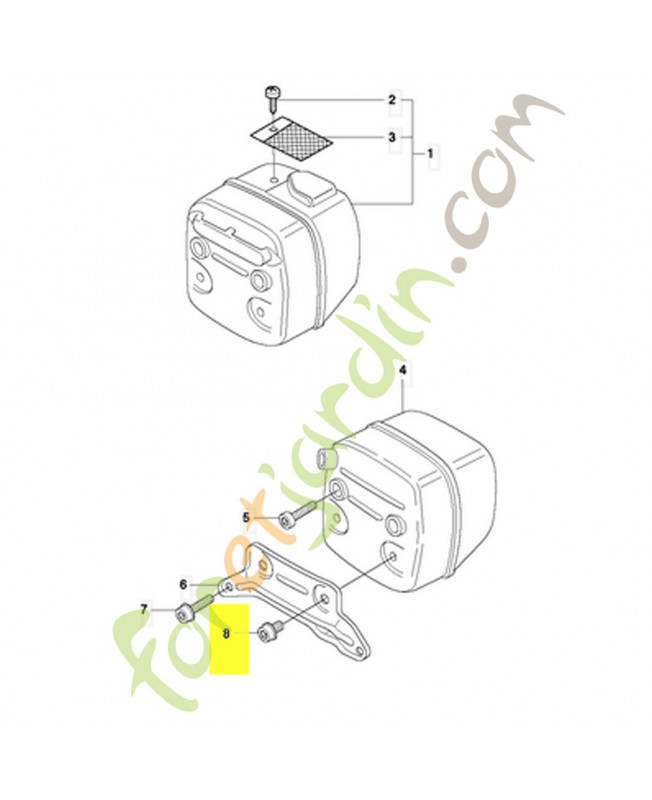 Vis 503200702. Pièce de rechange Husqvarna