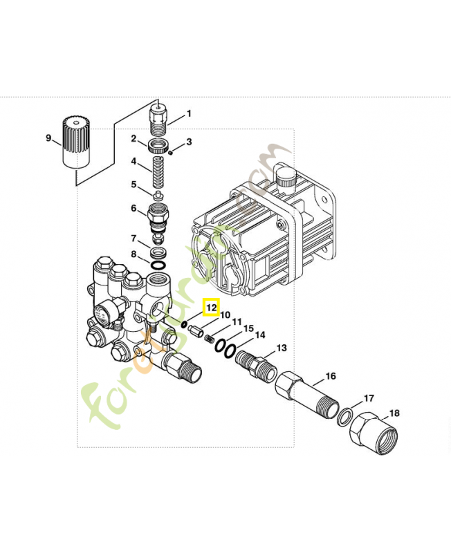 Joint torique 4.3x2.4 9645-945-7447. Pièce de rechange Sithl / Vicking