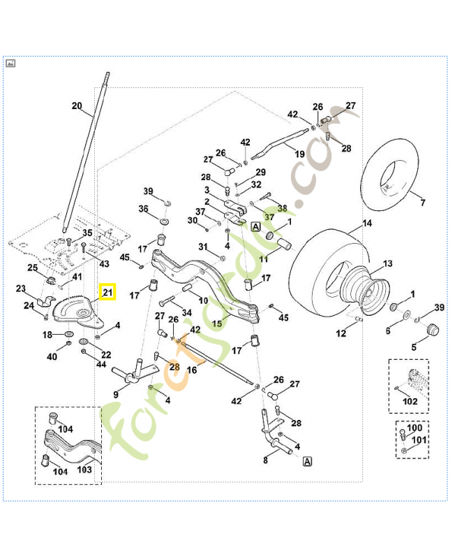 Segment denté 6165-703-4800. Pièce de rechange Sithl / Vicking