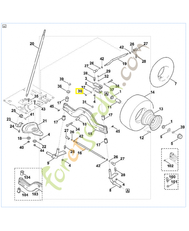Écrou a embase m8 9214-261-1105. Pièce de rechange Sithl / Vicking