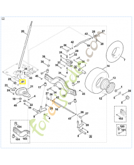 Goupille élastique 6x24 9384-620-3120. Pièce de rechange Sithl / Vicking