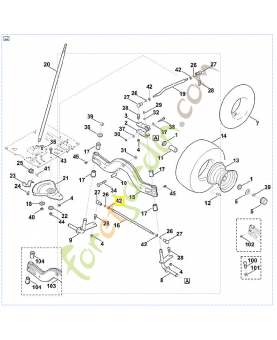 Écrou a six pans m10 9210-261-1300. Pièce de rechange Sithl / Vicking