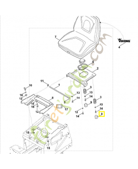 Capuchon 6170-708-7410. Pièce de rechange Sithl / Vicking