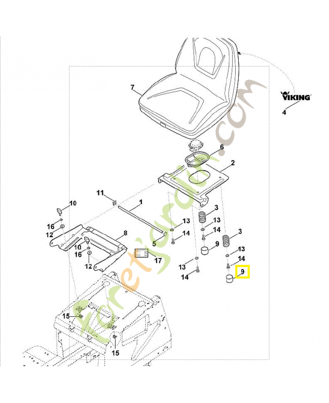Capuchon 6170-708-7410. Pièce de rechange Sithl / Vicking
