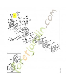Vis reglage regime ral