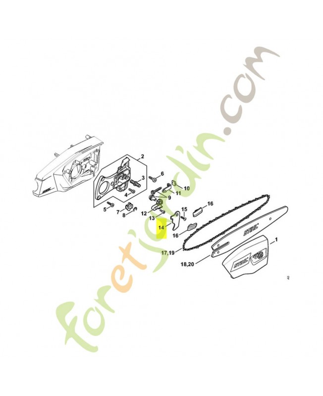 Crochet stihl réf : 4857-716-1000