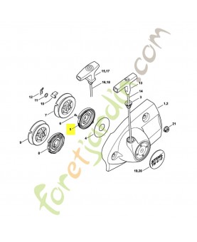 Ressort de rappel Stihl ref. 4224-190-0600