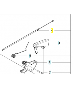 Câble 576162802. Pièce détachée Husqvarna