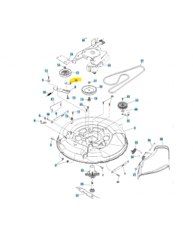 Guide courroie 597024901. Pièce détachée Husqvarna