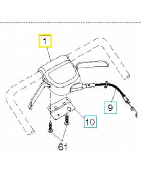 Cable d'entrainement 589818808 husqvarna