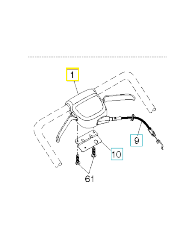 Cable d'entrainement 589818808 husqvarna