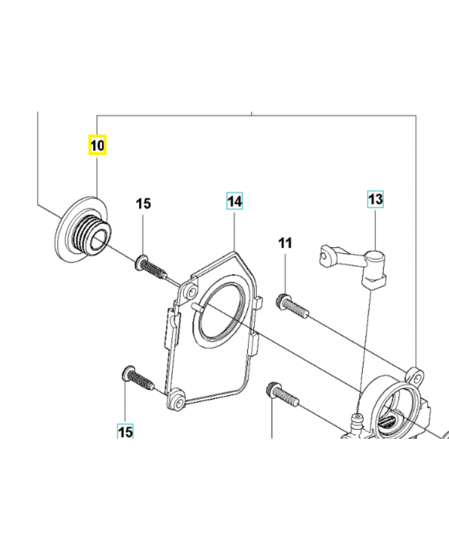 Vis sans fin 593825301. Pièce détachée Husqvarna
