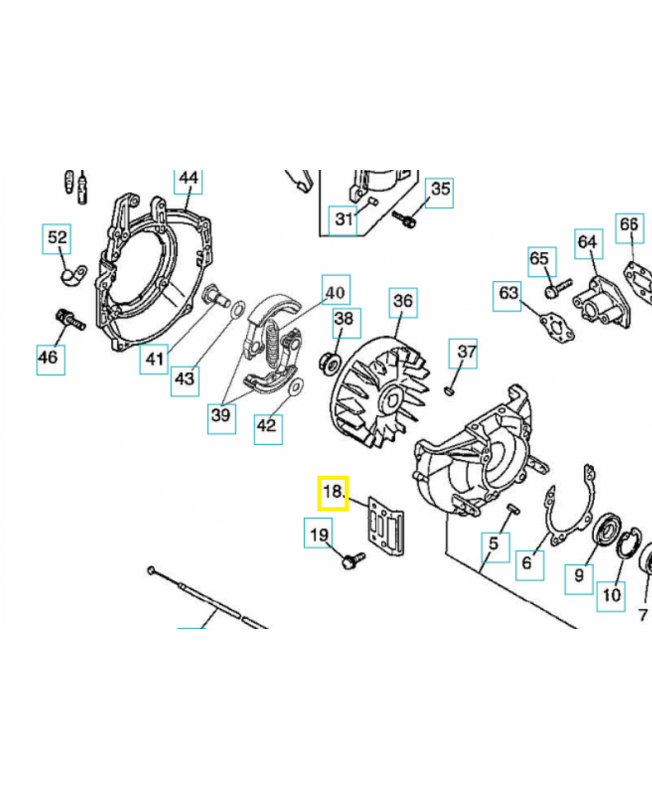 Protecteur 505296202. Pièce détachée Husqvarna