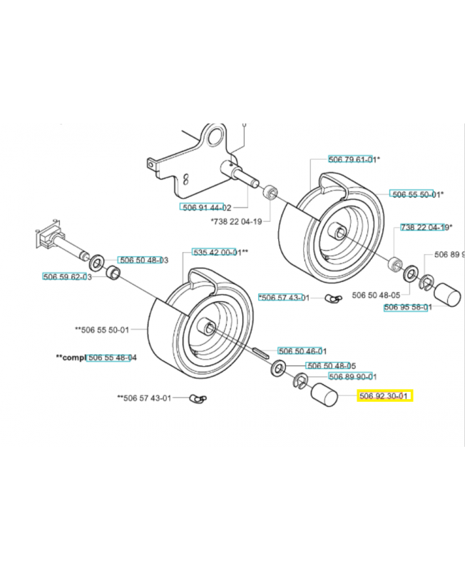 Capuchon 577772901 husqvarna