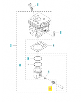 Roulement À Aiguille 503256301. Pièce détachée Husqvarna