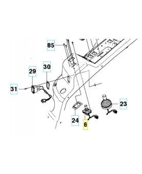 Mâchoire PT 26D 2009 544315501. Pièce de rechange Husqvarna