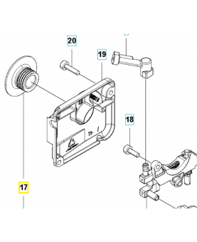 Vis sans fin 593827301. Pièce détachée Husqvarna