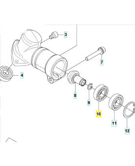 Roulement à billes 505170201. Pièce de rechange Husqvarna