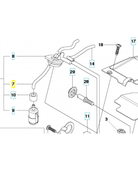 Durite d'essence 595526910.Pièce détachée Husqvarna
