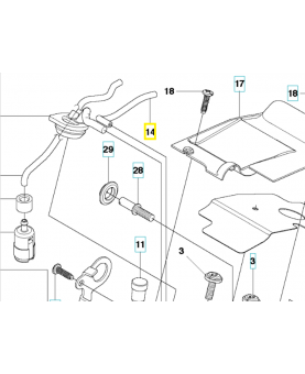 Durite d'essence 595526904. Pièce détachée Husqvarna