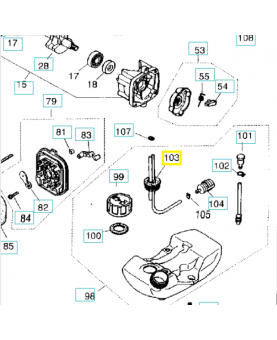 Tube 595847003. Pièce détachée Husqvarna