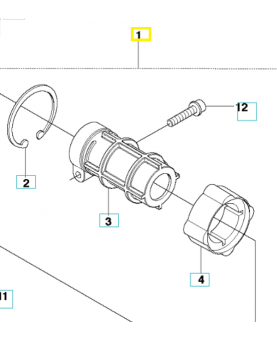 Carter complet 521664802. Pièce détachée Husqvarna