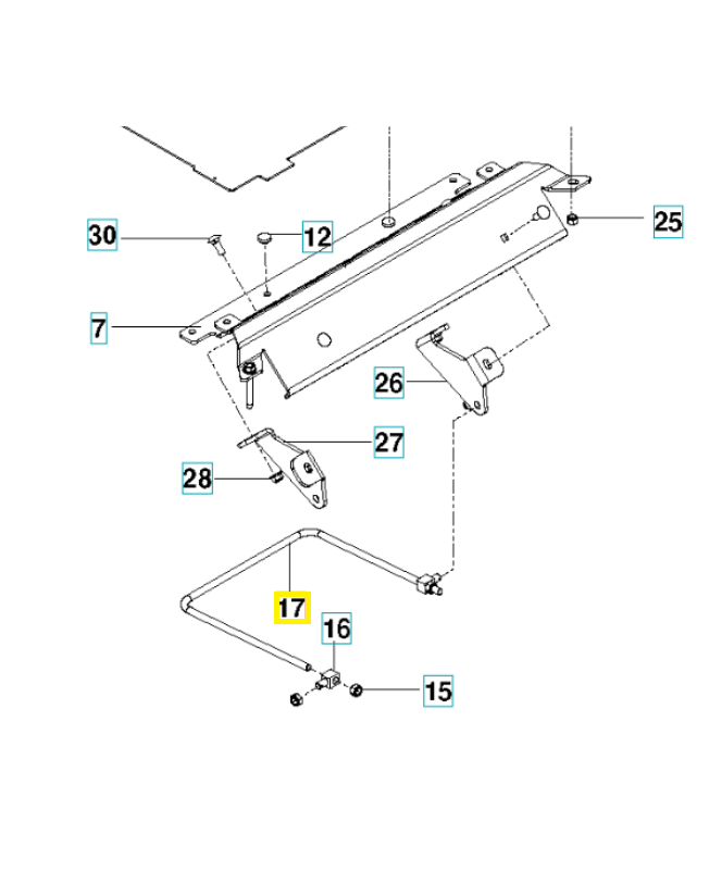 Barre 521938102. Pièce détachée Husqvarna