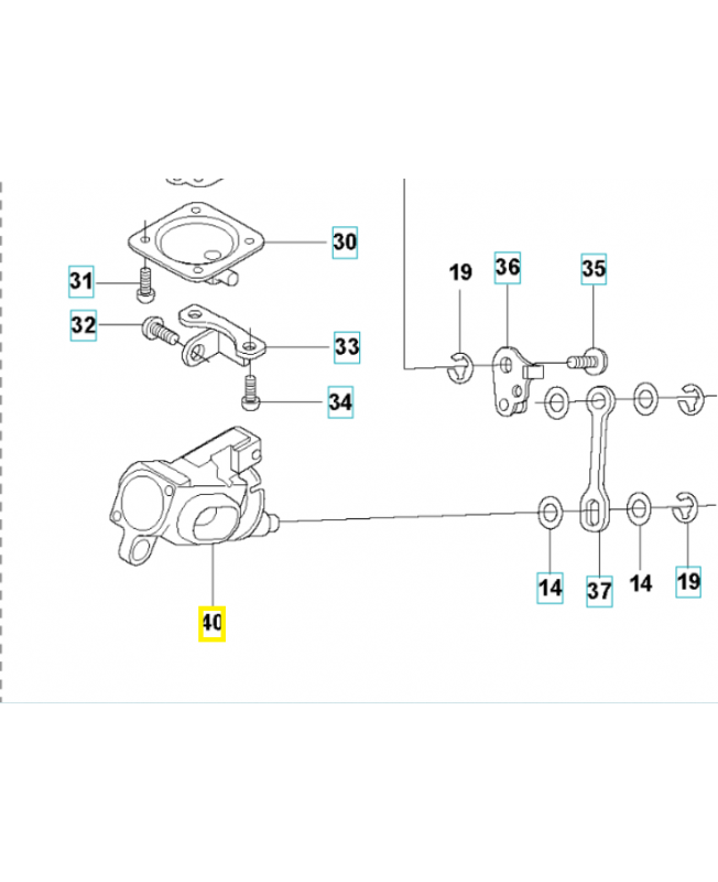 Support 579236301. Pièce de rechange Husqvarna