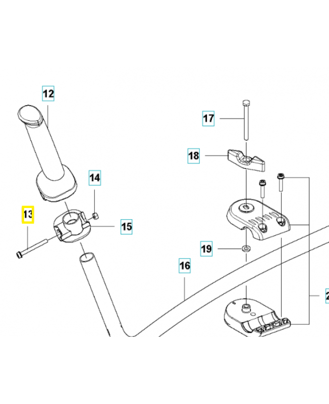 Vis ihscfm 503200784. Pièce détachée Husqvarna
