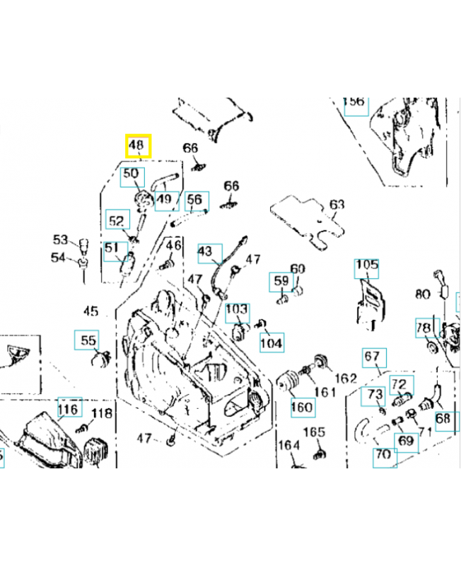 Tube complet 527720502. Pièce détachée Husqvarna