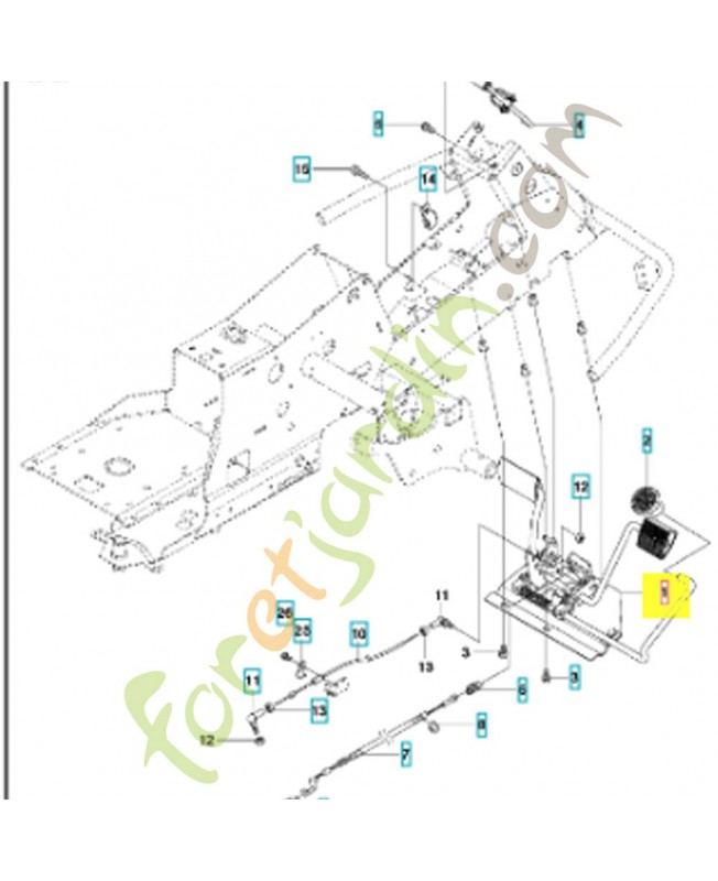 PLAQUE DES PÉDALES COMPLÈTE 597935402